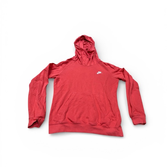 Nike Sportswear Club Pullover Hoodie - Red, Size M - Picture 1 of 5